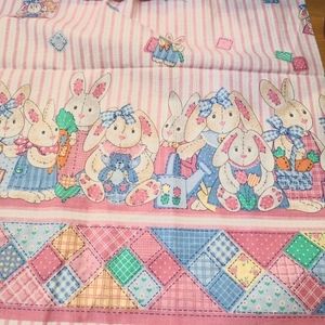 Cuties Bunnies Sewing Cotton Fabric Traditions 1996 Copyright N.T.T. Inc. #5311